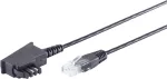 Telefono kabelis S/CONN 12-09265 6 m Juodas