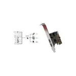 PCIe USB 3.2 Gen 1 sąsajos plok&scaron;tė EXSYS EX-11092-2 su varžtais fiksuojamais USB prievadais