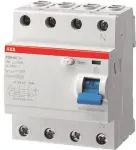 ABB liekamosios srovės grandinės pertraukiklis 40A F204A-40/0,3 pro M compact 4 pol. 300mA F204A-40/0,3 (2CSF204101R3400)