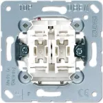 Jungiklio modulis JUNG 505 U 1P, 1 polius 10 A, 250 V &mdash; Metalinė balta