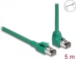 DeLOCK RJ45 tinklo kabelis PROFINET SF/UTP 90&deg; kampu 5 m žalias