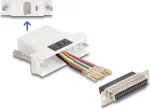 Delock D-Sub 25 pin female to RJ45 female Assembly Kit white VGA RJ-45