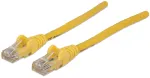Intellinet tinklo jungiamasis kabelis, Cat6, 2 m, geltonas, CCA, U/UTP, PVC, RJ45, auksuoti kontaktai, apsaugotas nuo užkliuvimo, su gaubtuvais, garantija visam laikui