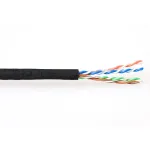 Pataisos laidas ACT CAT6A U/UTP PVC 305m Juodas