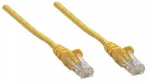 Intellinet tinklo jungiamasis kabelis, Cat5e, 20 m, geltonas, CCA, U/UTP, PVC, RJ45, auksuoti kontaktai, su apsauginiu gaubteliu, su traukos mažinimo elementu, viso gyvenimo garantija
