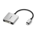 Marmitek 08372 USB-C į DVI vaizdo adapteris, 0,15 m, juodas/sidabrinis