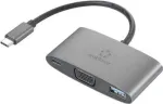 Renkforce USB-C&reg;, VGA adapteris [1x USB-C&reg; ki&scaron;tukas - 1x USB-C&reg; lizdas (Power Delivery), VGA lizdas, USB 3.2 Gen 1 A tipo lizdas (USB 3.0)] RF-HUB-151 (RF-4754992)