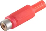 RCA jungtis moteri&scaron;ka raudona ShiverPeaks BS51500-R