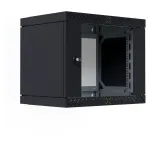 EFB Elektronik 19 Wandgeh&auml;use X-Rack mit Glast&uuml;r 400-600mm schwarz - Wandgeh&auml;use (WGX-0906TS.G1)