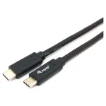 USB-C į USB-C laidas EQUIP 128348, USB 3.2 Gen 1 (5 Gbps), PD 60W, 0,5 m, juodas