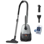 Cilindrinis dulkių siurblys Philips XD2142/12 &mdash; 850 W, 3 L dulkių mai&scaron;as, HEPA filtras, sausas valymas