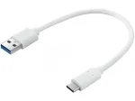 Sandberg USB-C 3.1 į USB-A 3.0 laidas 0,2 m, USB 3.2 Gen 1, baltas