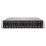 Supermicro SC216 BE1C-R609JBOD 2U 24x2.5 inch kar&scaron;to keitimo SAS3 JBOD korpusas su 2x600W pertekliniais maitinimo &scaron;altiniais