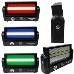 Light4Me Aurora Strobe Head judanti LED stroboskopo galva 144x3W balta 6500K DMX