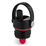 Hydro Flask Standard Flex Straw Cap dangtelis su &scaron;iaudeliu, juodas