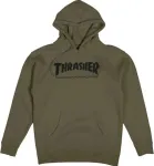 Thrasher Hoodie Skate Mag Army Green S