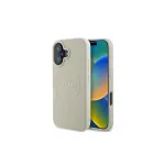 Guess GUHMP16SPGHSMME iPhone 16 Beige Hardcase Grained Ring MagSafe
