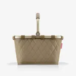 Reisenthel Carrybag Frame Rhombus pirkinių krep&scaron;ys, alyvuogių spalvos (BK5047)