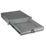 EFB Elektronik 19 inch 2U užrakinamas klaviatūros ir dokumentų stalčius RAL 7035