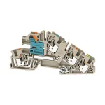 Weidm&uuml;ller AITB 4 BB NDT-L-PE montažinis gnybtų blokas, PUSH IN, 4 mm&sup2;, pilkas