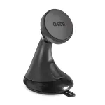SBS Universal Magnetic Wide Suction Cup Car Phone Holder Compatible with MagSafe - Black