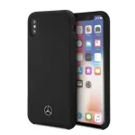 Mercedes-Benz Apple iPhone XR Liquid Silicone Case, juoda