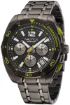 Nautica vyri&scaron;kas kvarcinis laikrodis NAPTCF210 44mm nerūdijantis plienas mėlynas ciferblatas silikoninis dirželis