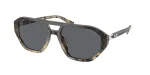 Michael Kors vyri&scaron;ki akiniai nuo saulės MK2219U394287 &ndash; juodas acetatinis rėmelis, pilki polikarbonatiniai lę&scaron;iai, 57 mm