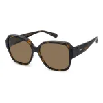 Polaroid Ancillaries PLD9021S086 Unisex akiniai &ndash; Havana vėžlio kiauto rėmeliai, rudi poliarizuoti lę&scaron;iai