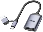 UNITEK SD4.0 / Micro SD4.0 Card Reader 2in1 USB 3.0 Type-A Black