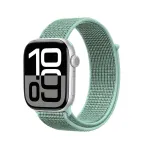 Crong Nylon Sport Loop, skirta Apple Watch 38/40/41/42 mm, žalia