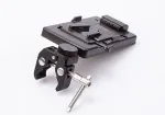 SWIT ELECTRONICS S-7200S V-Mount akumuliatoriaus plok&scaron;tė su spaustuku trikojo tvirtinimui 25-45 mm D-Tap
