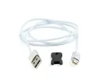 Gembird Magnetic Apple Lightning USB kabelis 1 m sidabrinis