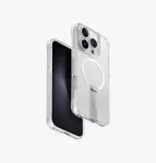 UNIQ Eleva with Vertica Stand Case, skirta Apple iPhone 16 Pro 6,3 colio, Lucent Clear