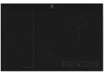 Įmontuojama indukcinė kaitlentė Electrolux EIS87453IZ &mdash; 77 cm, 4 zonos (210/210/145/240 mm), stiklinis jutiklinis valdymas, vaikų užraktas