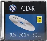 Verbatim HP CD-R 700 MB 52x Slim Case 10 vnt. pakuotė