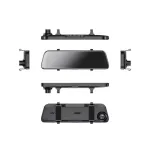 Hikvision AE-DC4928-N6PRO 2K AI vaizdo registratorius su 9,35 colio IPS jutikliniu ekranu, dvigubomis kameromis, veidrodėlio laikikliu, juodos spalvos