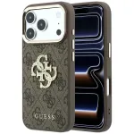 GUESS 4G & Big Strass Logo galinis dangtelis, skirtas Apple iPhone 17 Pro Max / 18 Pro Max - rudas