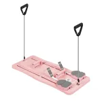 REBEL RBA-3069-PK 9-in-1 Pilates strypo rinkinys su pasiprie&scaron;inimo juostomis, durų inkaru, pėdų kilpomis ir ne&scaron;iojimo krep&scaron;iu &ndash; rožinė