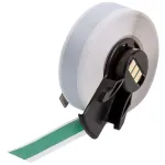 BRADY M6C-500-439-GR daugiafunkcinės vinilo etiketės, 24 mm, raudonos ant baltos, 8 m