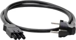 KOPP ELEKTROTECHNIK prailginimo laidas su apsauginiu kontaktu, 1,5 mm&sup2;, suderinamas su GST18i3, 1 m, juodas