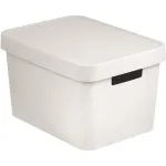 CURVER Infinity Recycled 17L dėžė su dangčiu, balta, 36x27x22 cm, 100% perdirbtas plastikas
