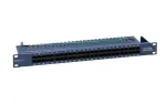 EMITERNET 19 telefono/ISDN skydelis 50xRJ45 (1U) mėlynas FN/TEL/FA850KT5084BK