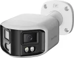 Ernitec Deimos Ultra 8MP Bullet IP kamera su 180&deg; panoraminiu objektyvu, IR ir baltos &scaron;viesos naktiniu matymu, PoE, IP66, NDAA suderinama (0070-08130)