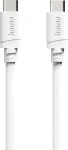 Hama USB-C į USB-C įkrovimo kabelis, 60 W Power Delivery, 1 m, baltas (00201807)