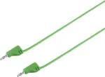 VOLTCRAFT labai lankstus matavimo laidas 2 mm lameliniai ki&scaron;tukai &ndash; 2 mm lameliniai ki&scaron;tukai, 0,3 m, žalias, MSB-200, 2,2 A (VC-8557705)
