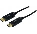 EXERTIS CONNECT DisplayPort 1.4 hibridinis &scaron;viesolaidinis kabelis, 8K, DisplayPort male į DisplayPort male, 50 m (128069)