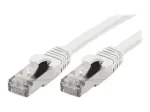 EXERTIS CONNECT S/FTP Cat 6A komutacinis kabelis, baltas, 1,0 m, plonas snagless apsauginis antgalis 858500