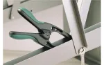 Wolfcraft MT 70 spyruoklinis spaustukas su smailiais žandais, 70 mm suspaudimo plotis, stiklo pluo&scaron;tu armuotas poliamidas, juodas/raudonas 3633000