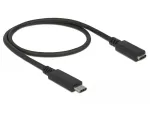 USB ilginamasis kabelis DeLOCK 85532 USB 3.2 Gen 1 0,5 m USB-C juodas